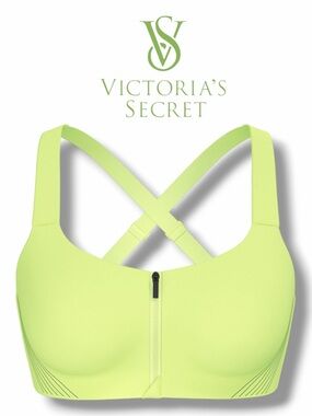 Victoria's Secret VSX Knockout Front-Zip Close Sports Bra in the Size 38D